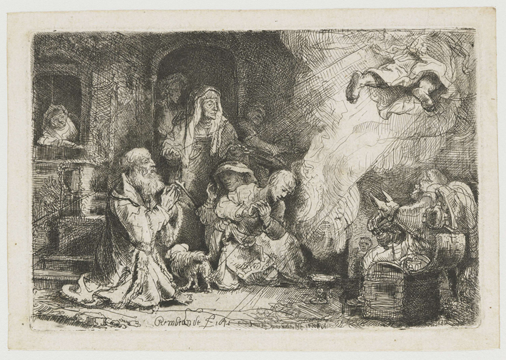  伦勃朗·梵·莱茵 Rembrandt van Rijn——祷告的人们1